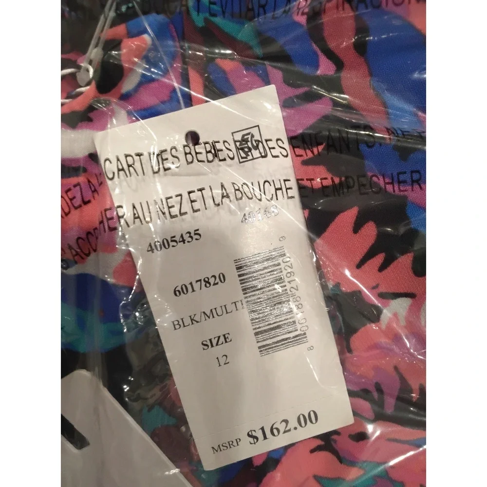 Magicsuit Women Black Floral High Neck One Piece Swimsuit Size 12 6017820 New - Picture 8 of 8